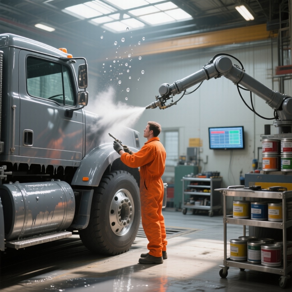 Gestión de reparación y pintura en talleres industriales